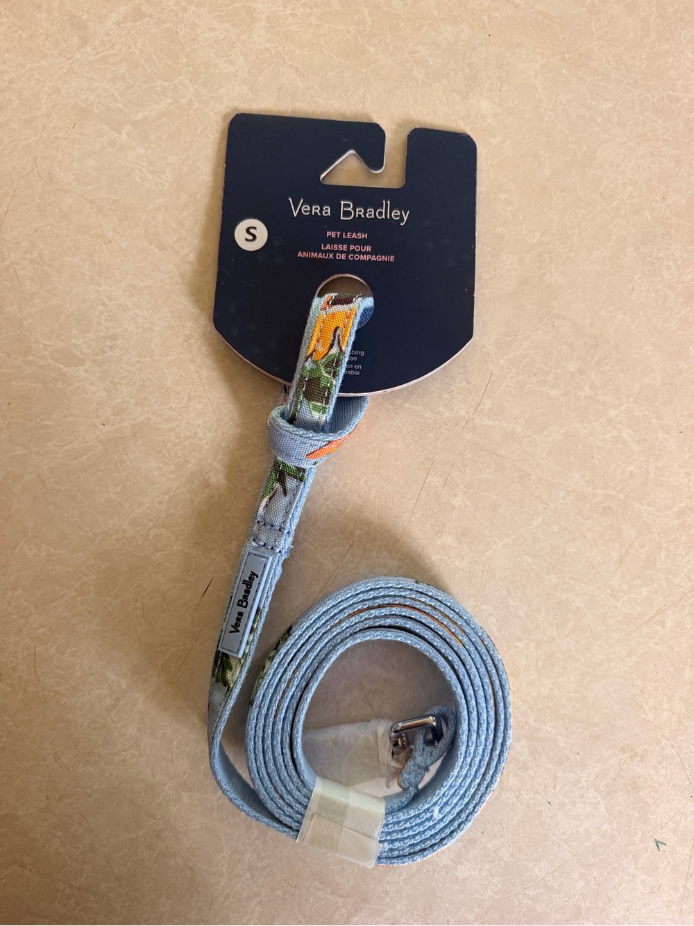 Vera Bradley Light Blue Floral Pet Leash
